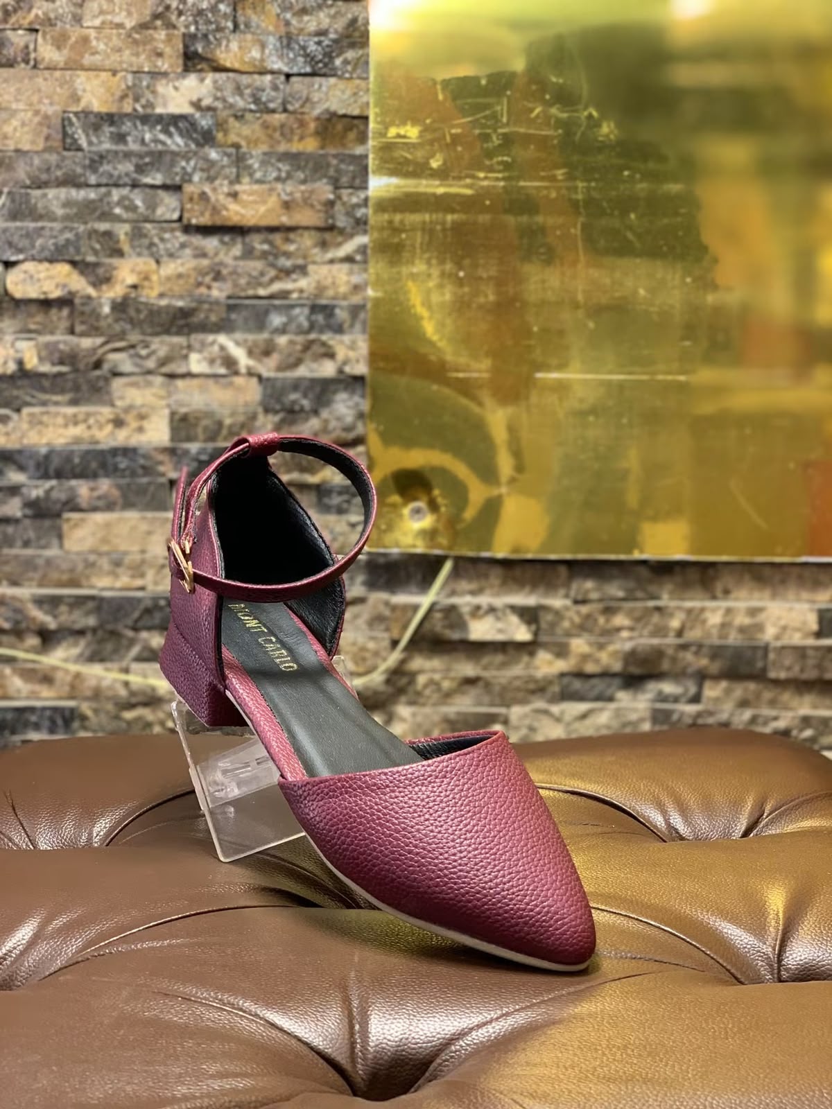 PEBBLED LEATHER SHOES