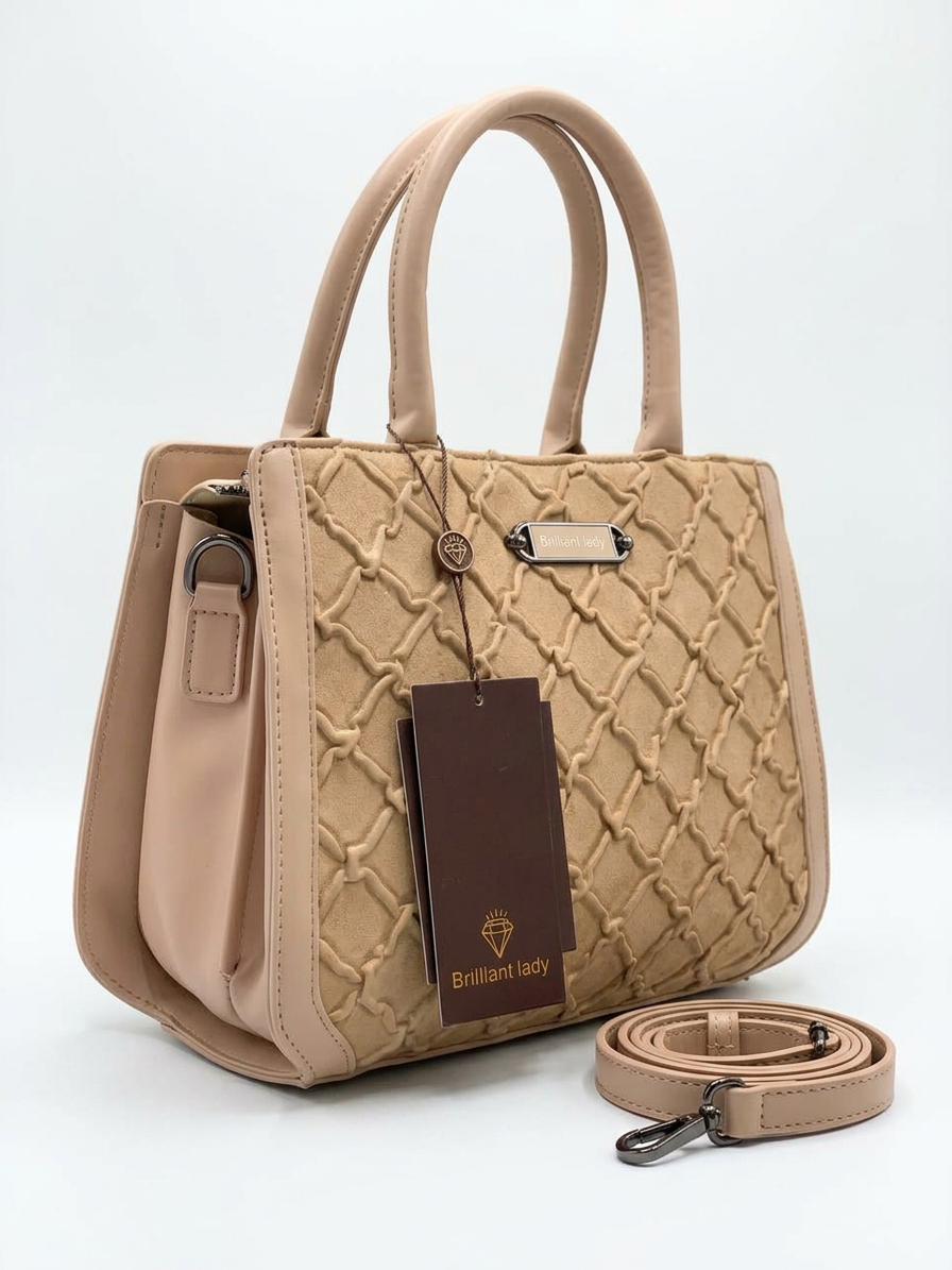Honeycomb Hand and Crossbody Bag