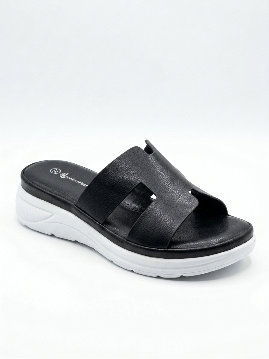 Hermes slipper with memory foam insole