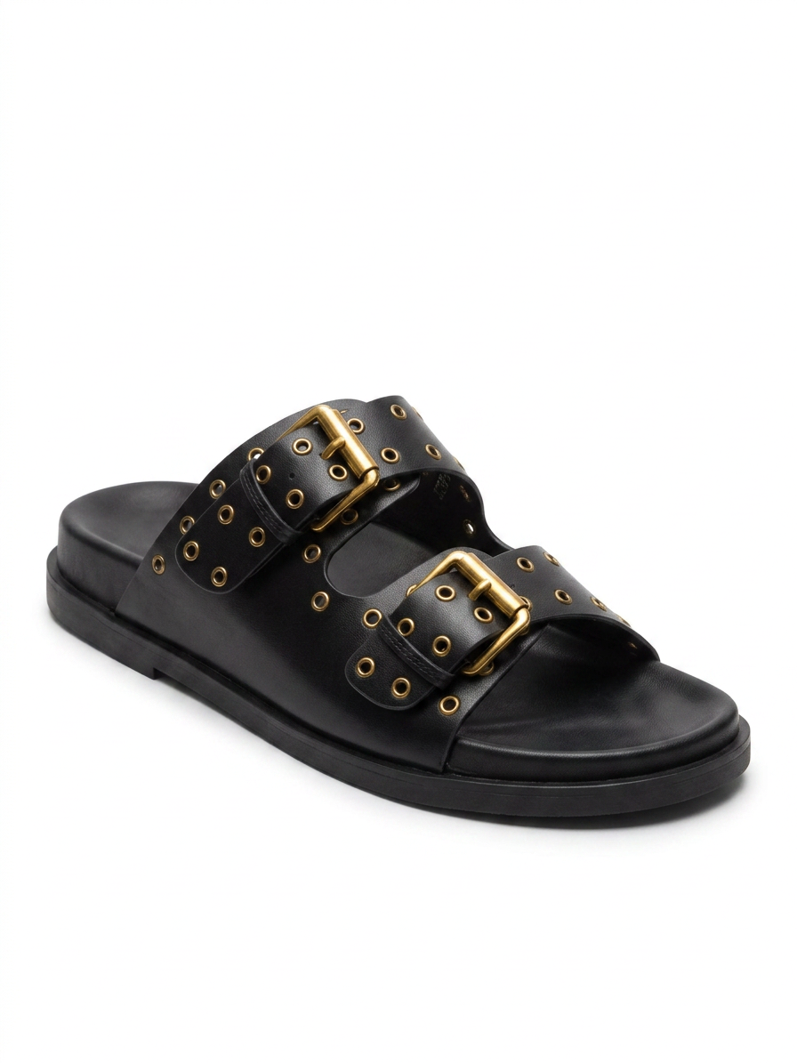 Medical leather slippers