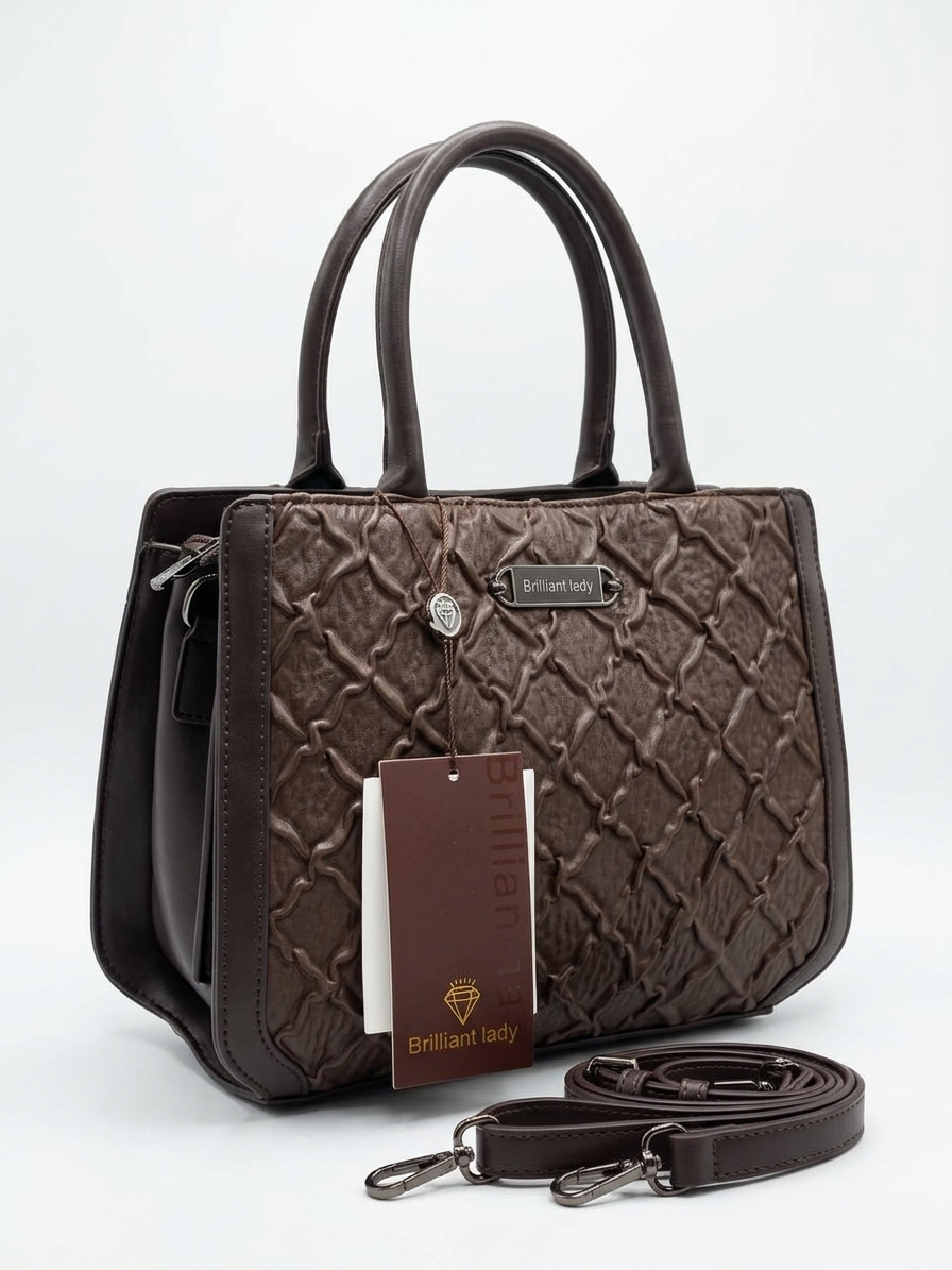 Honeycomb Hand and Crossbody Bag