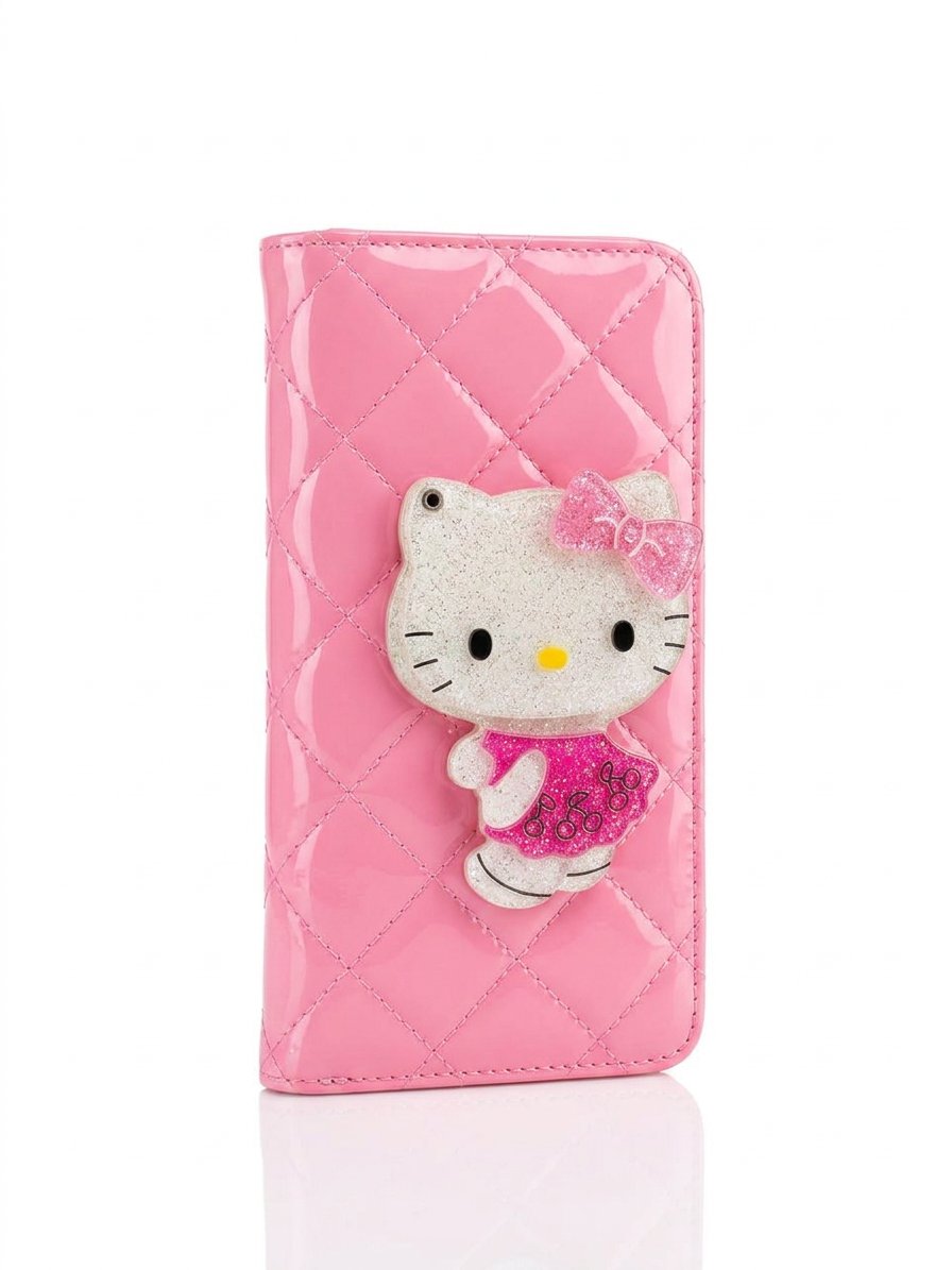 wallet with an interior mirror design