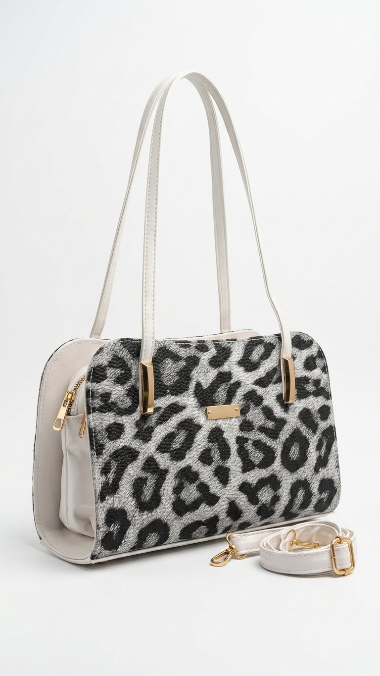 Women's bag with 2 zippers, shoulder and crossbody