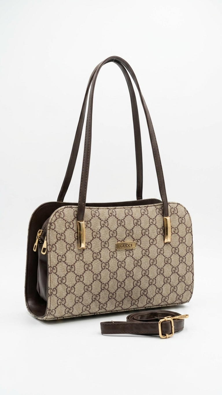 Women's bag with 2 zippers, shoulder and crossbody