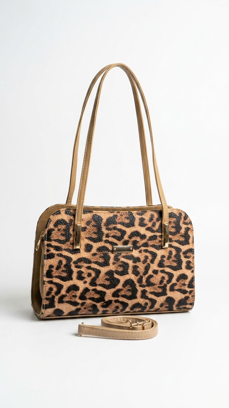 Women's bag with 2 zippers, shoulder and crossbody