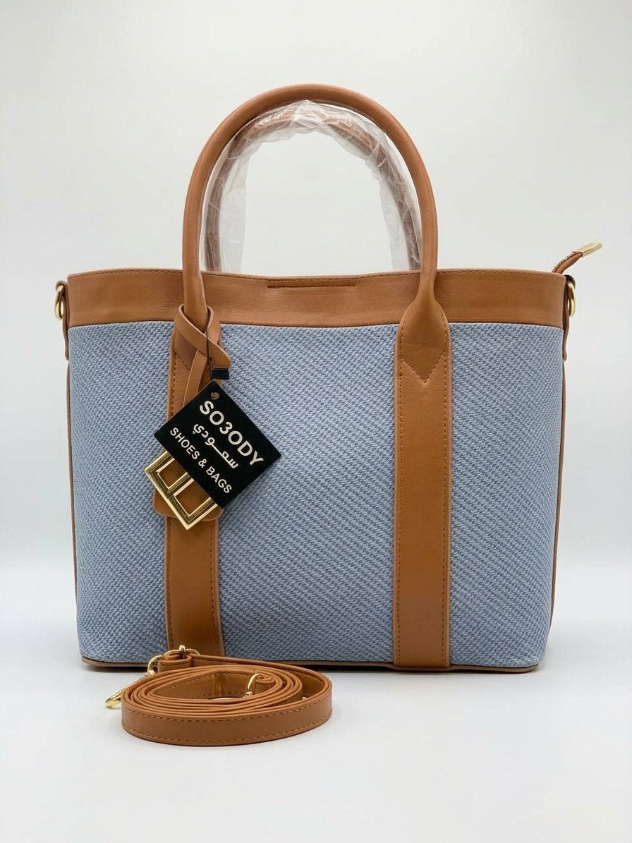 Hand and crossbody bag, suede