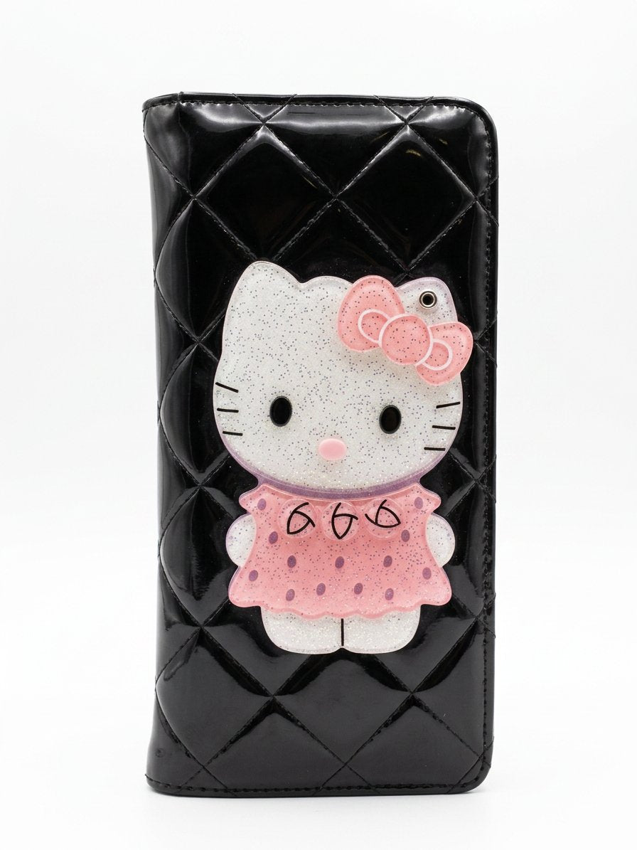 wallet with an interior mirror design