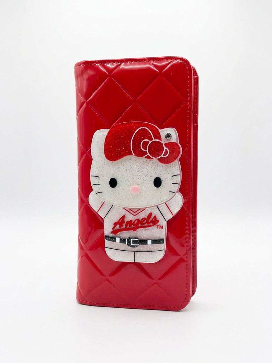 wallet with an interior mirror design