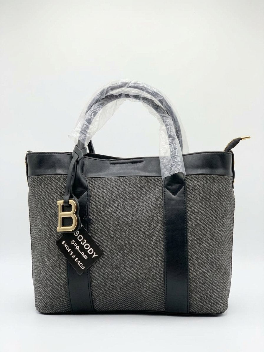 Hand and crossbody bag, suede