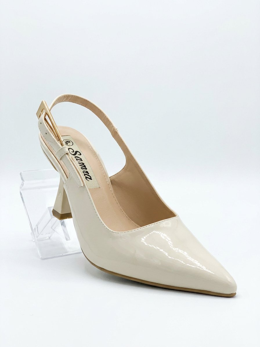 high heel shoes, patent leather 7cm