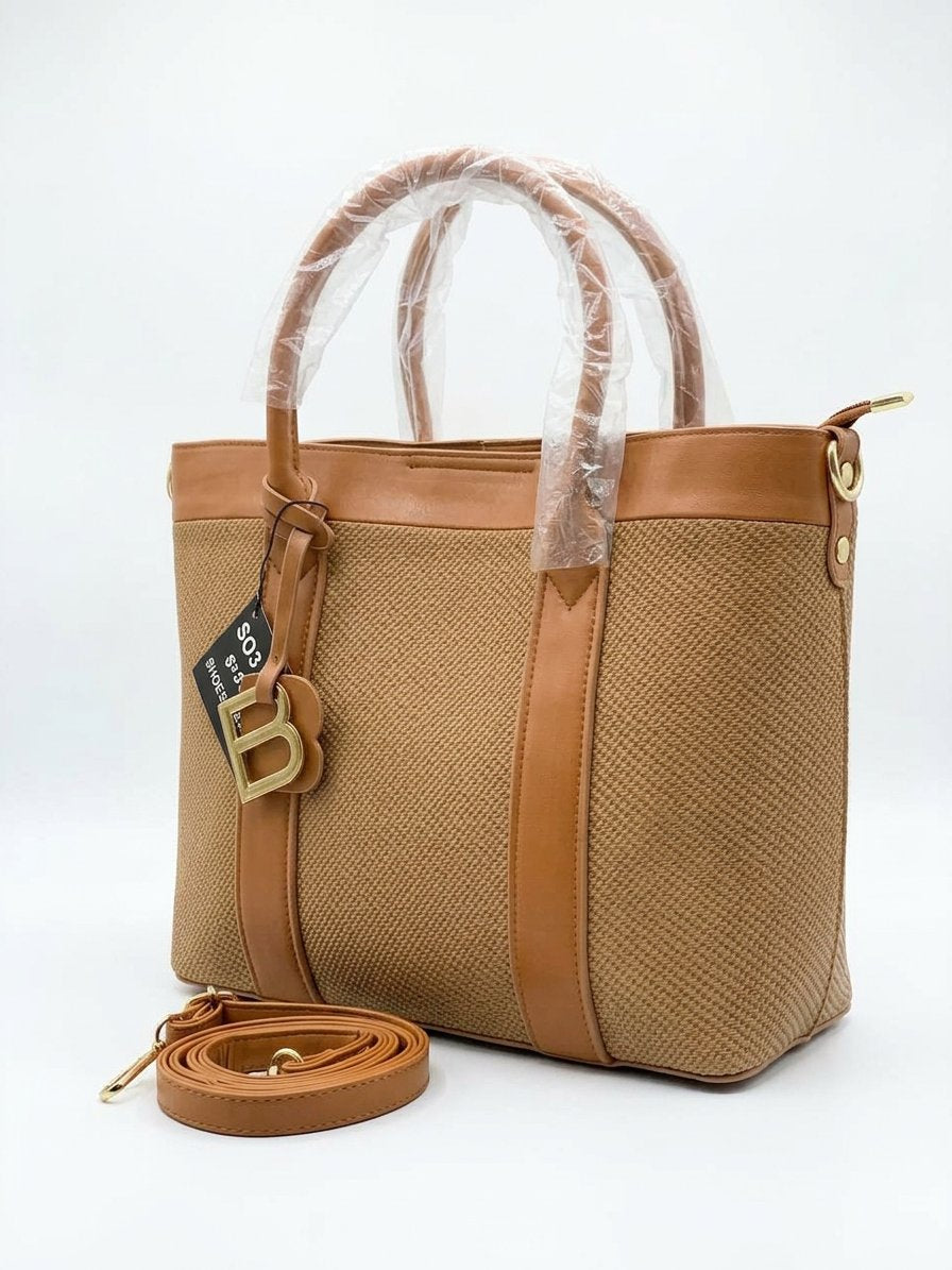 Hand and crossbody bag, suede