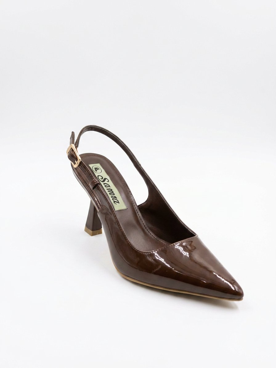 high heel shoes, patent leather 7cm