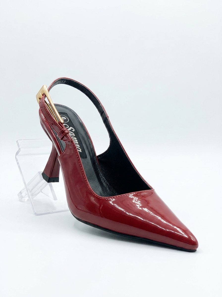 high heel shoes, patent leather 7cm