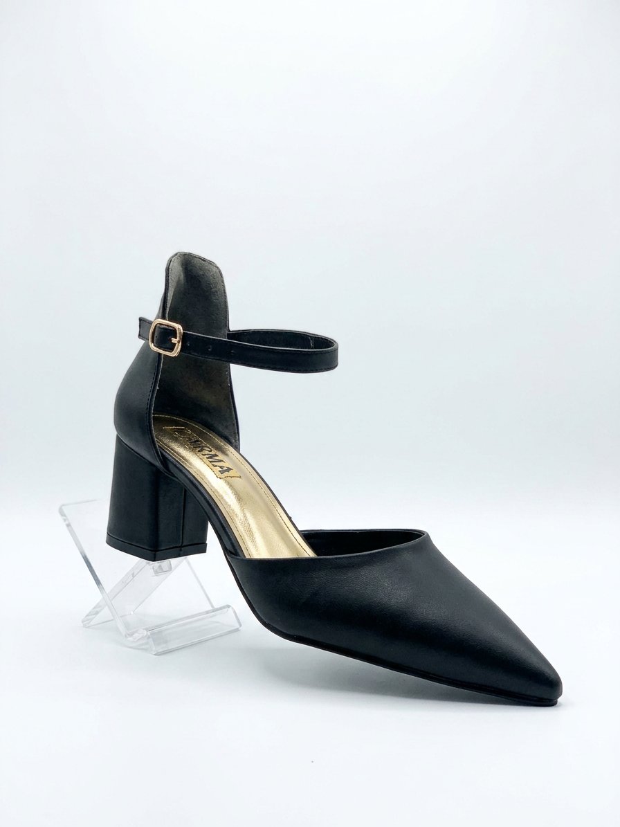 Leather shoes with a 4cm heel