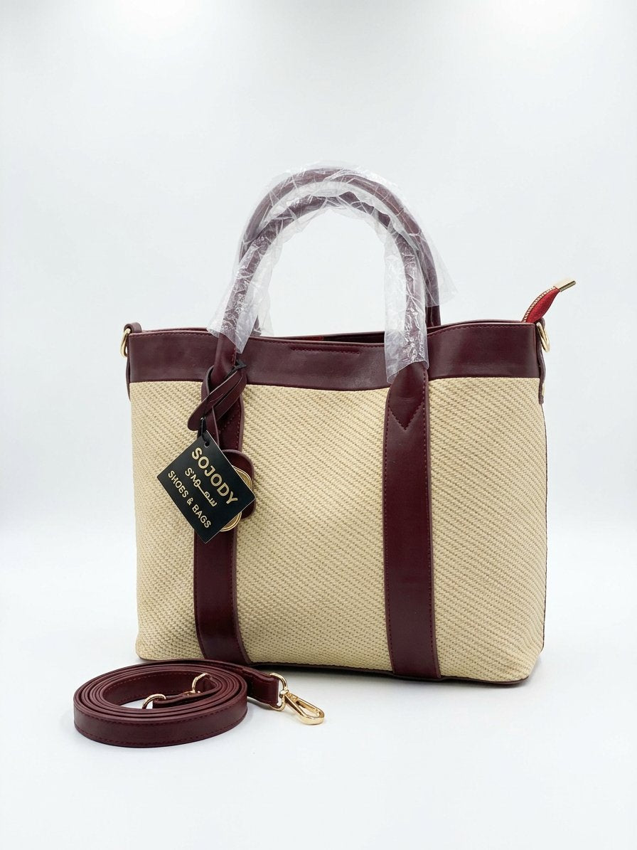 Hand and crossbody bag, suede