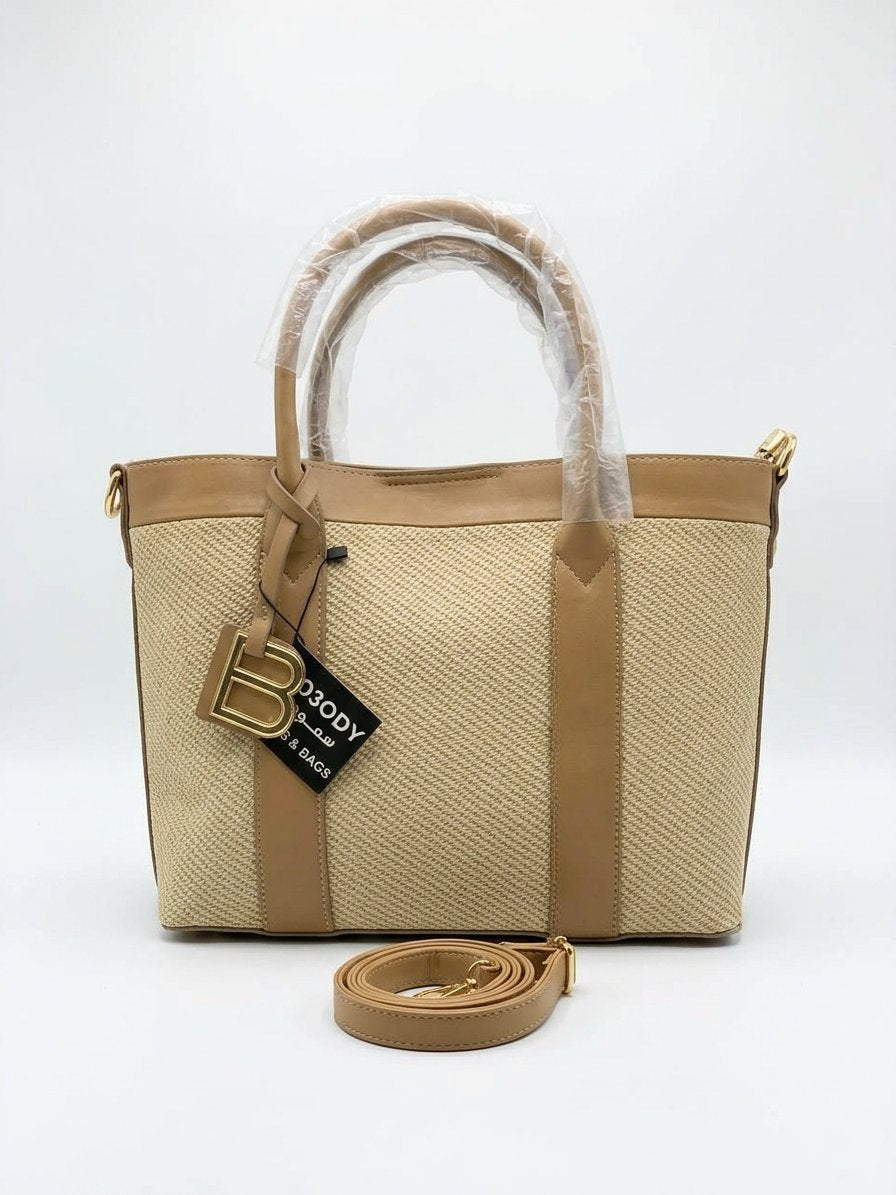 Hand and crossbody bag, suede