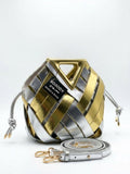 Vegan leather handbag, hand and crossbody