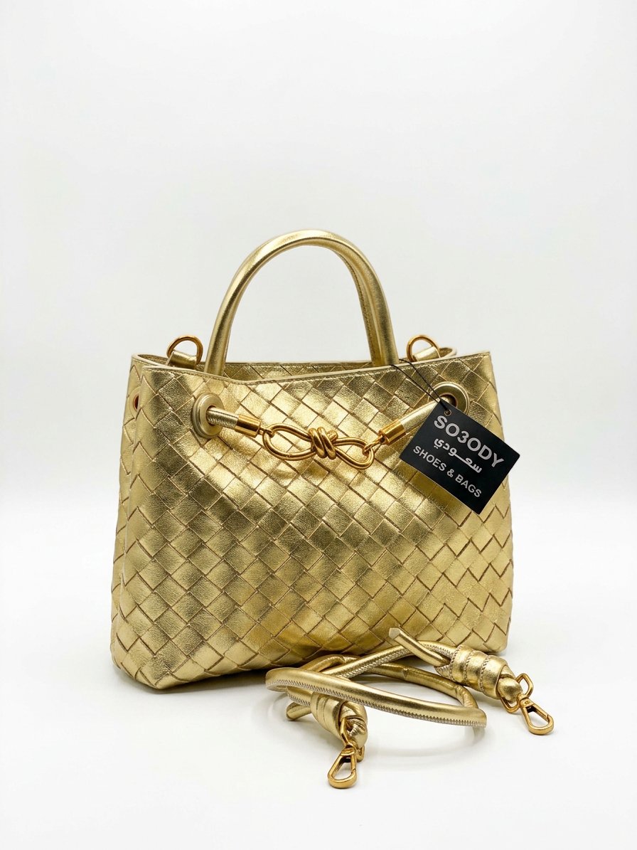 Modern braided shoulder bag