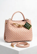 Modern braided shoulder bag