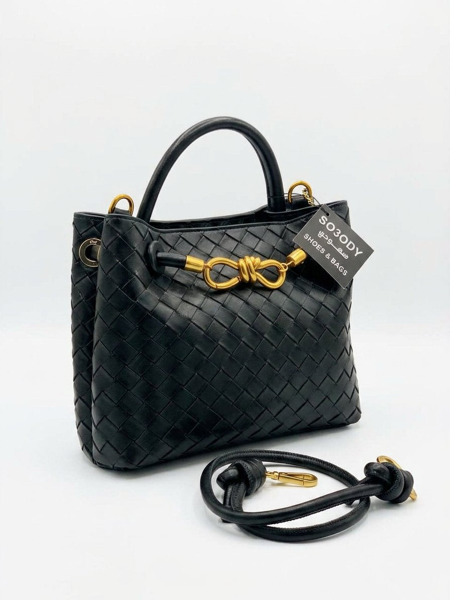 Modern braided shoulder bag