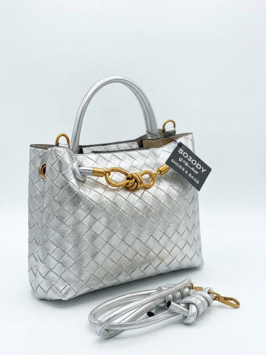 Modern braided shoulder bag