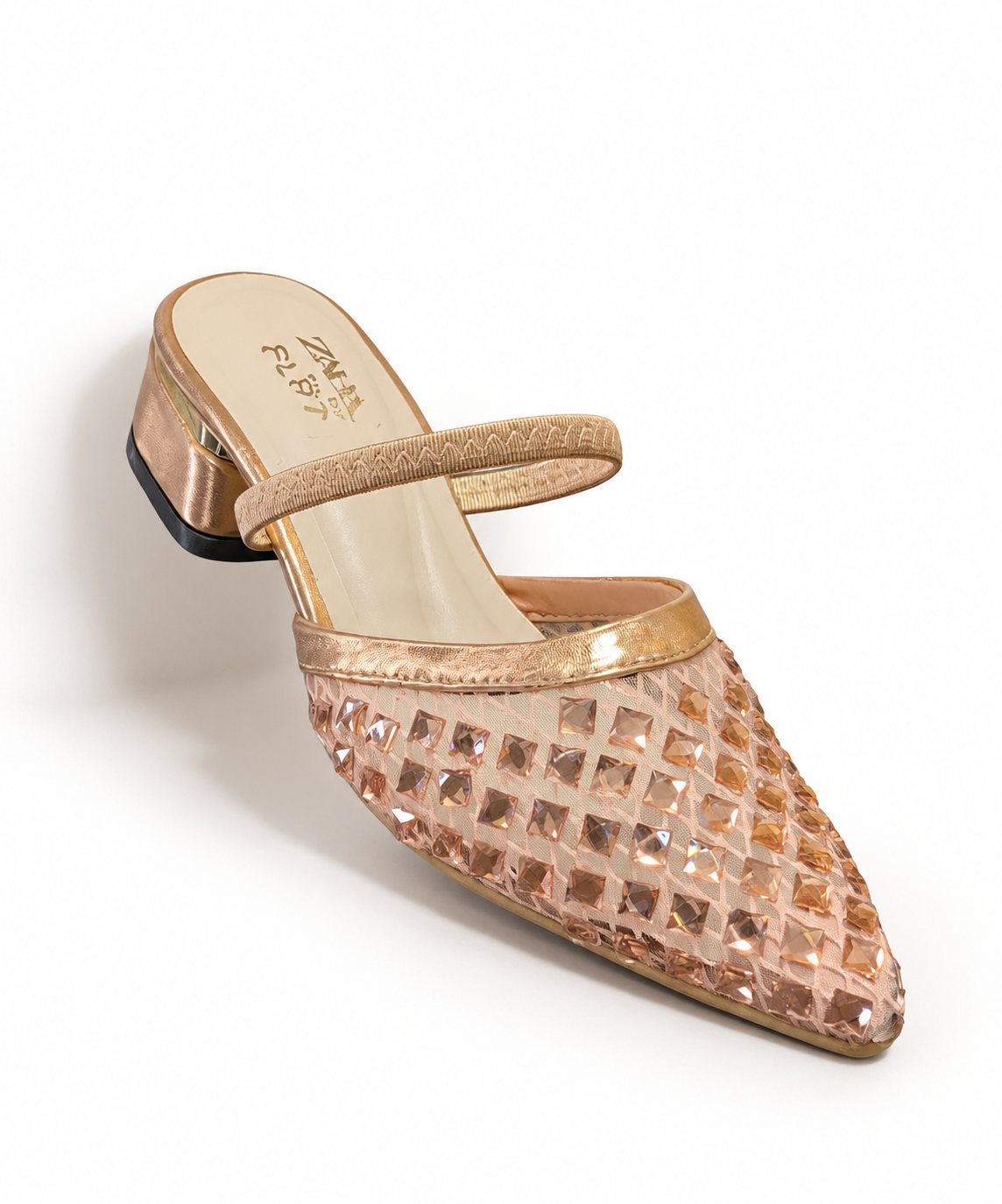 DIAMOND SLIP-ON HEELS
