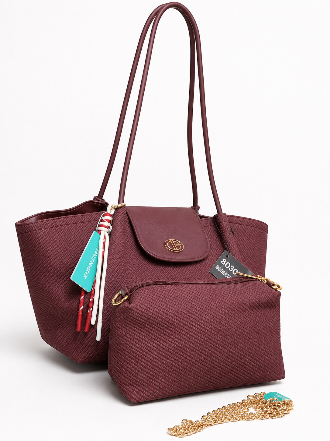 CHRISTINA & OLK TOTE BAG WITH POUCH