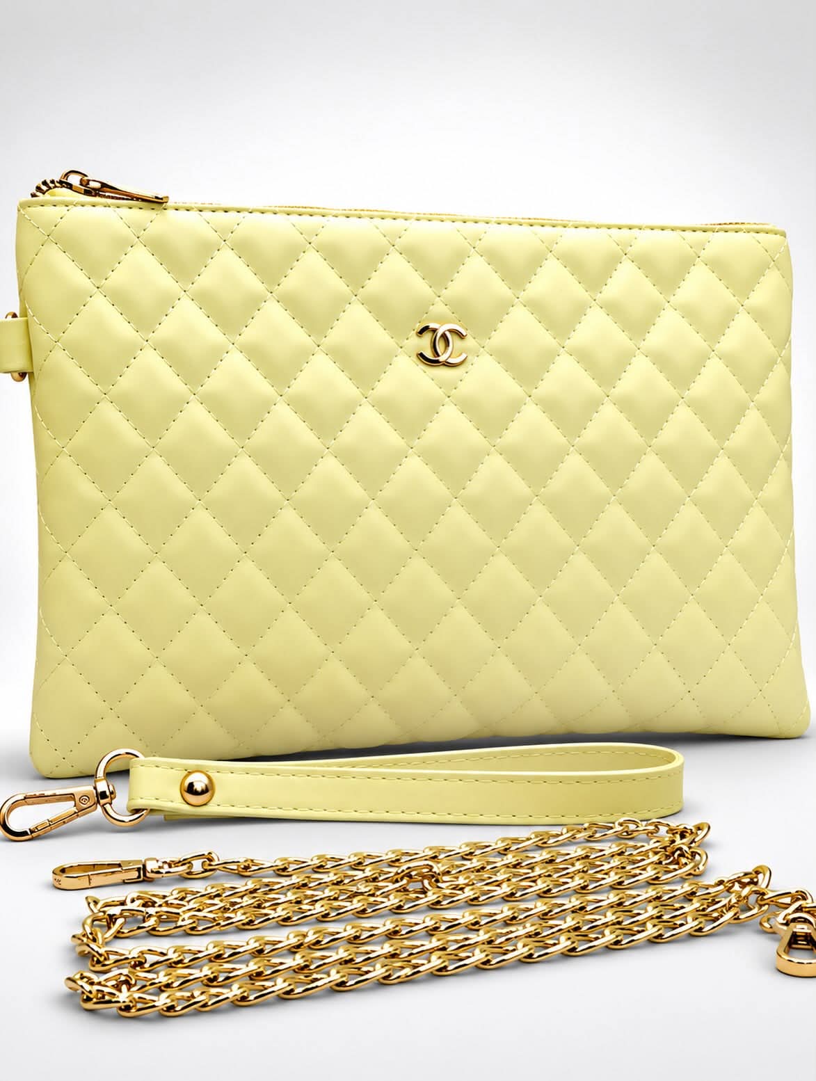 CHANNEL CLUTCH BAG