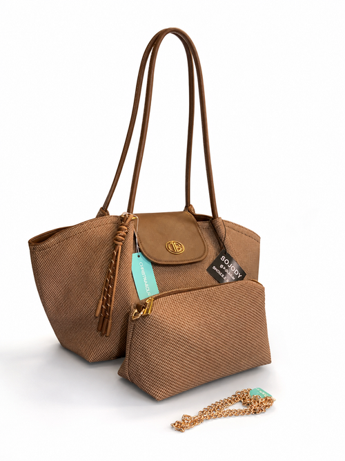 CHRISTINA & OLK TOTE BAG WITH POUCH