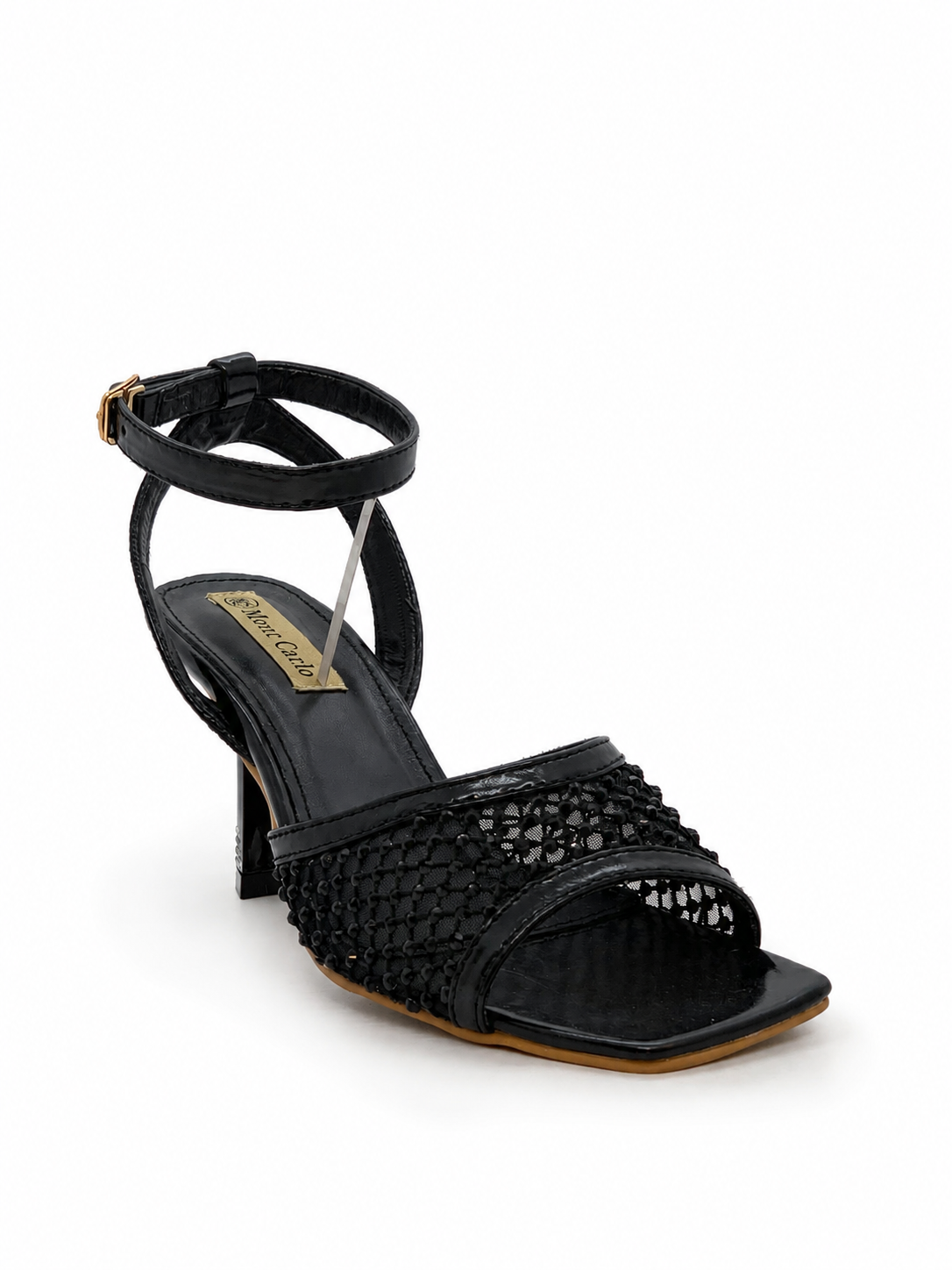 MESH EVENING HEEL SANDAL