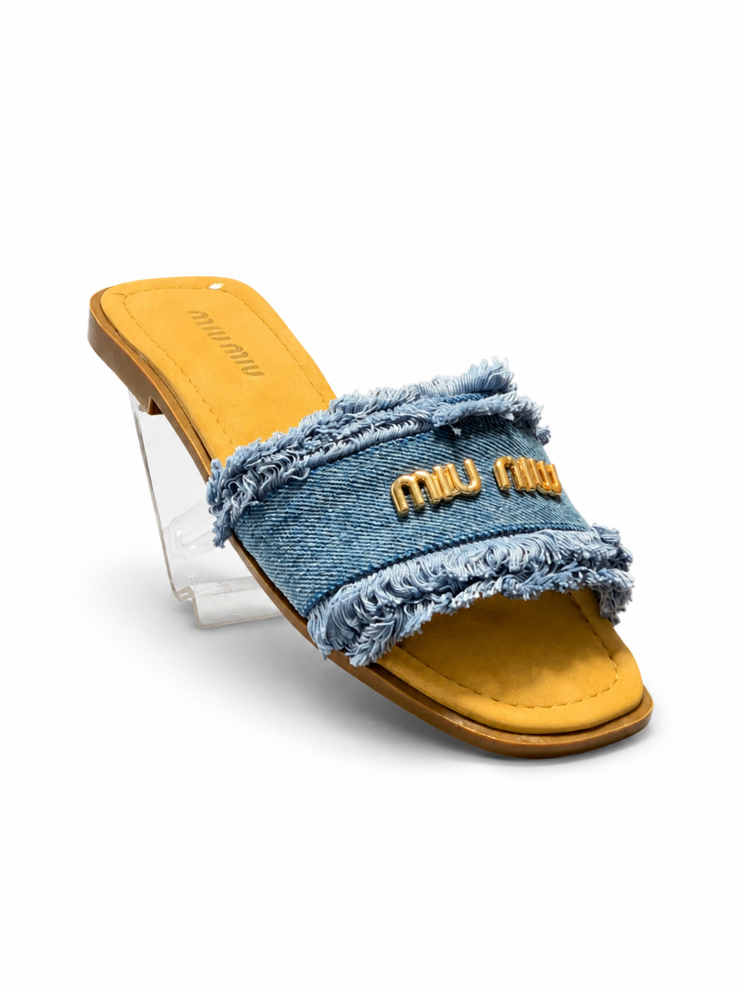 MIUMIU DENIM SLIPPER