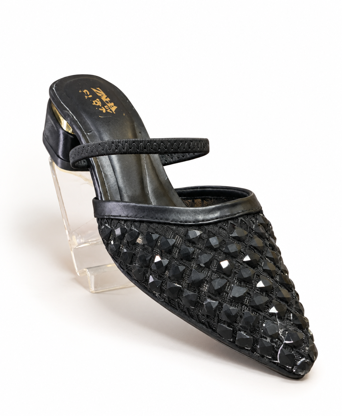 DIAMOND SLIP-ON HEELS