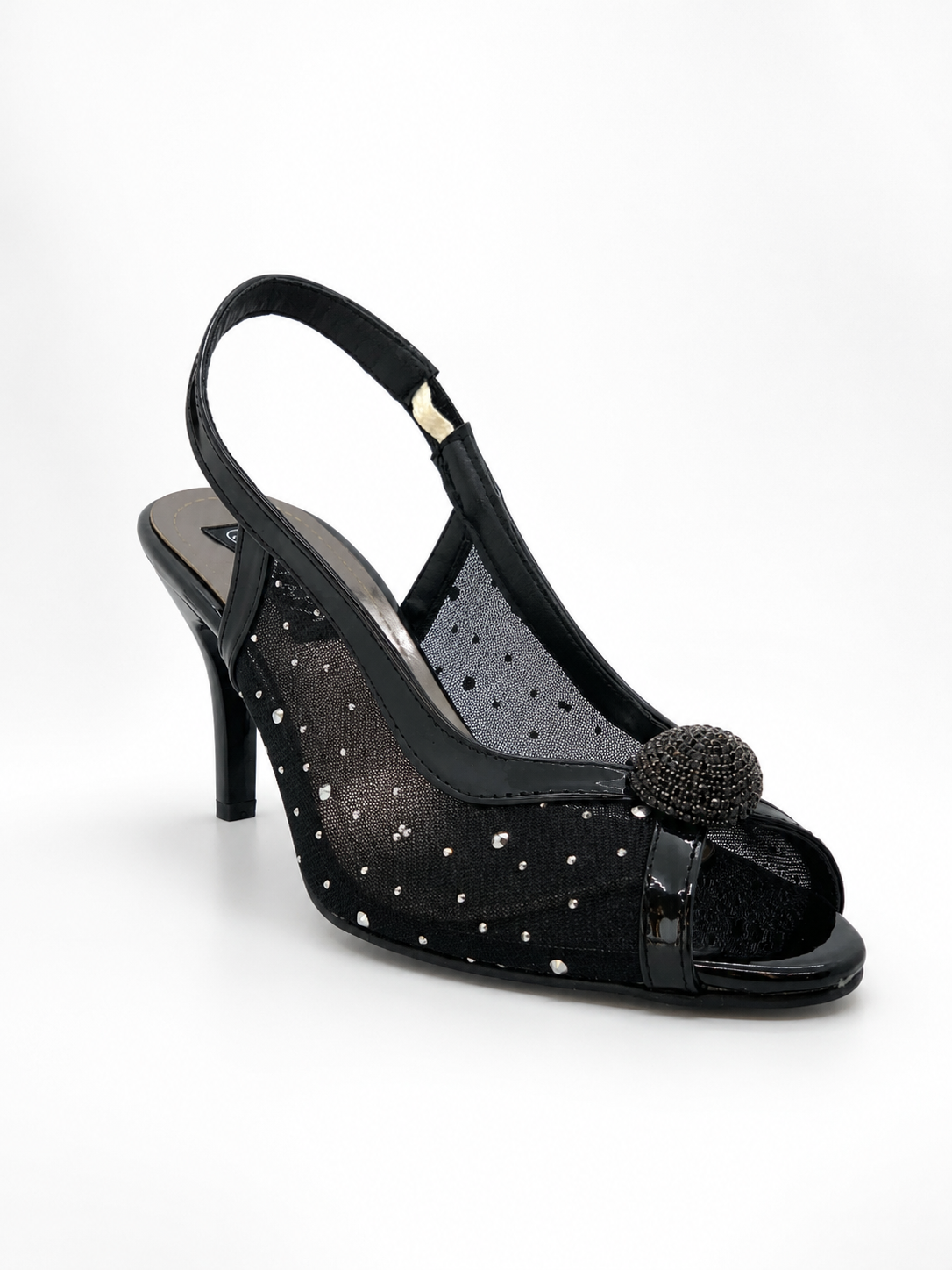 SHINY HEEL SANDALS