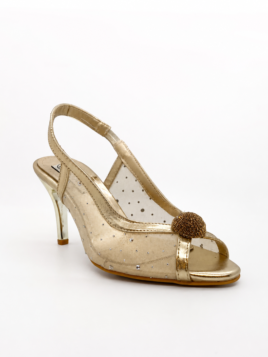 SHINY HEEL SANDALS