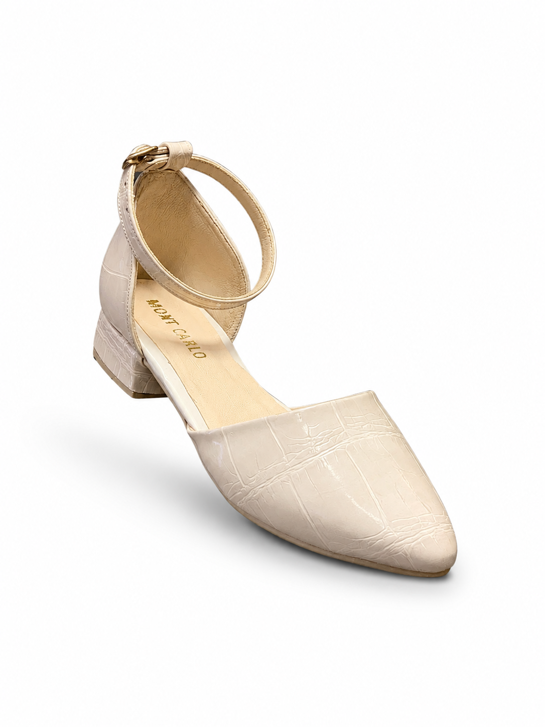CROC EMBOSSED LEATHER SHOES
