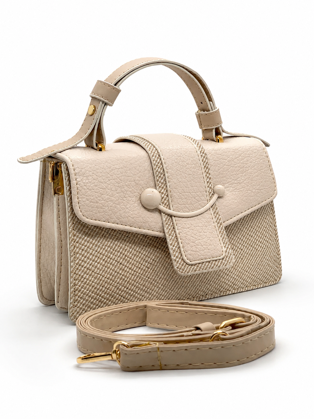 TOW-TONE SATCHEL BAG