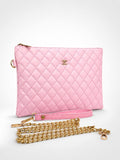 CHANNEL CLUTCH BAG