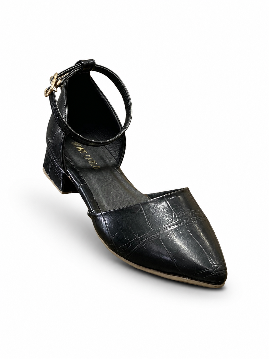 CROC EMBOSSED LEATHER SHOES