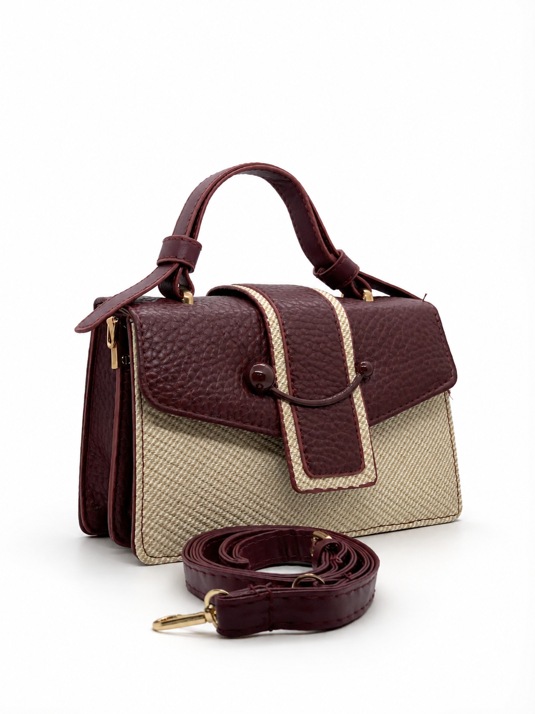 TOW-TONE SATCHEL BAG