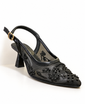 PEARL SLING-BACK MID-HEELS