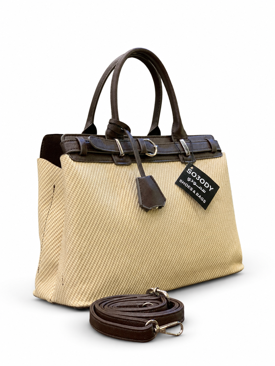 BELTED HAND BAG