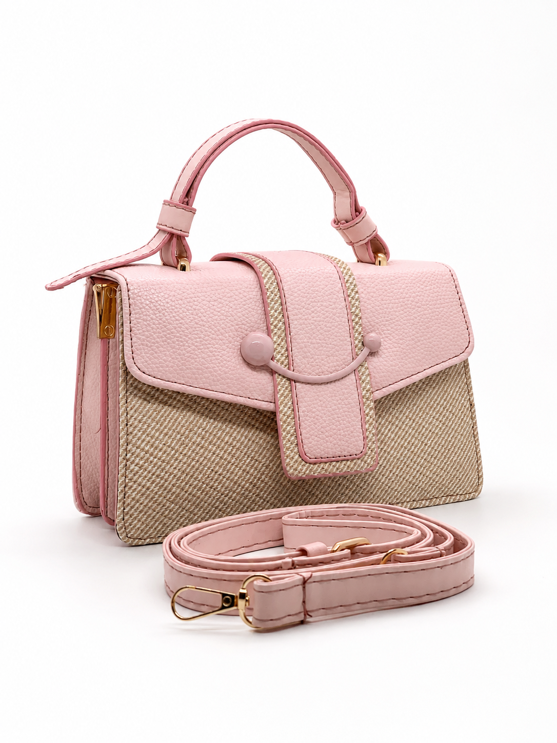 TOW-TONE SATCHEL BAG