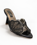 PEARL SHELL SLIP-ON HEELS