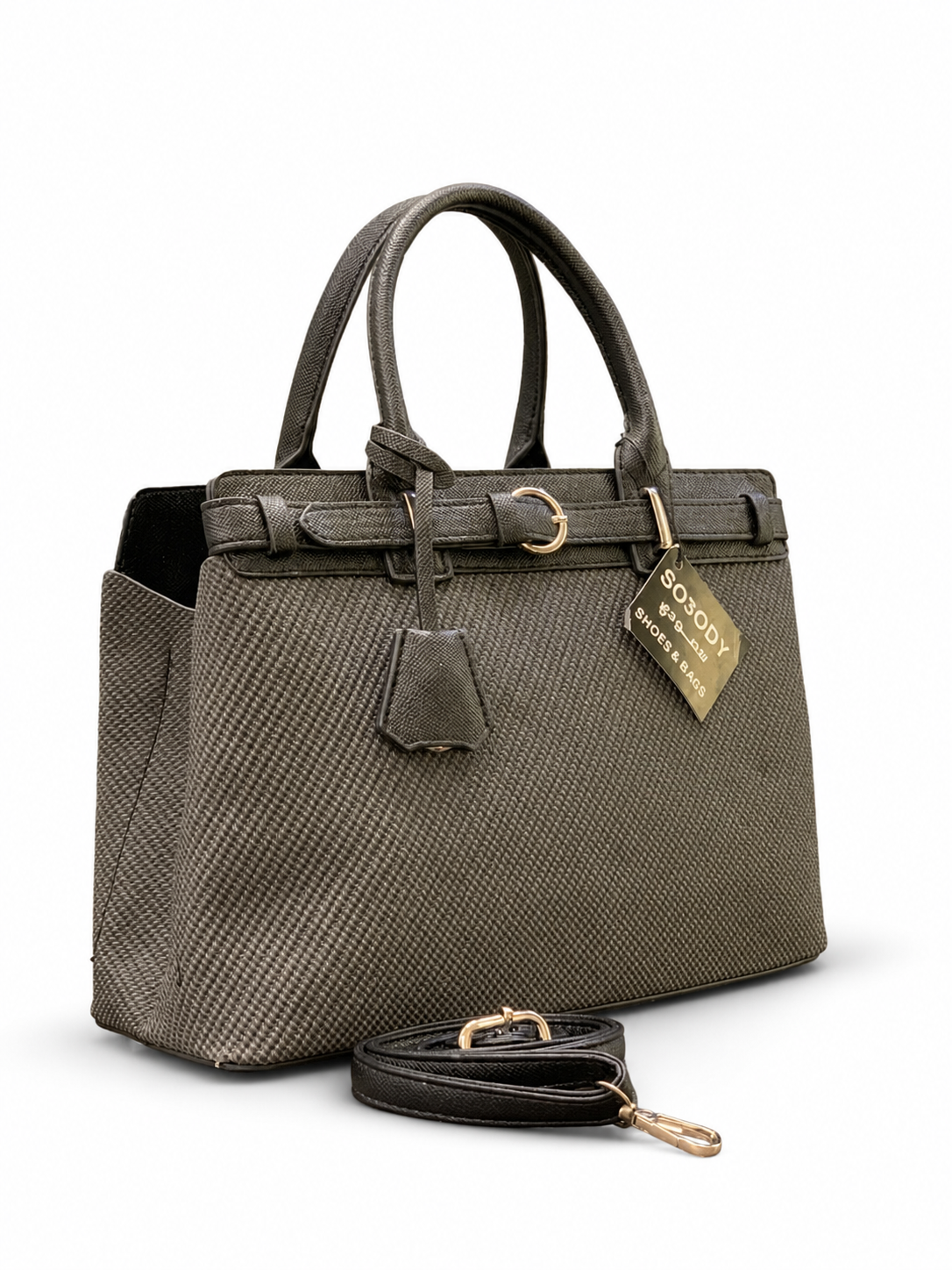 BELTED HAND BAG