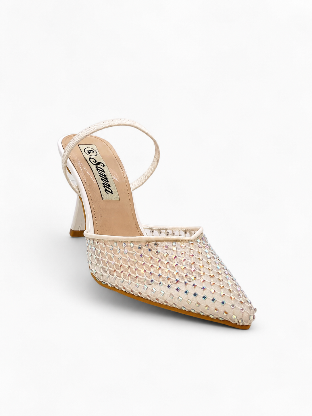 MESH SLINGBACK HEEL