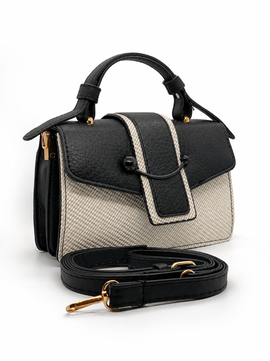 TOW-TONE SATCHEL BAG