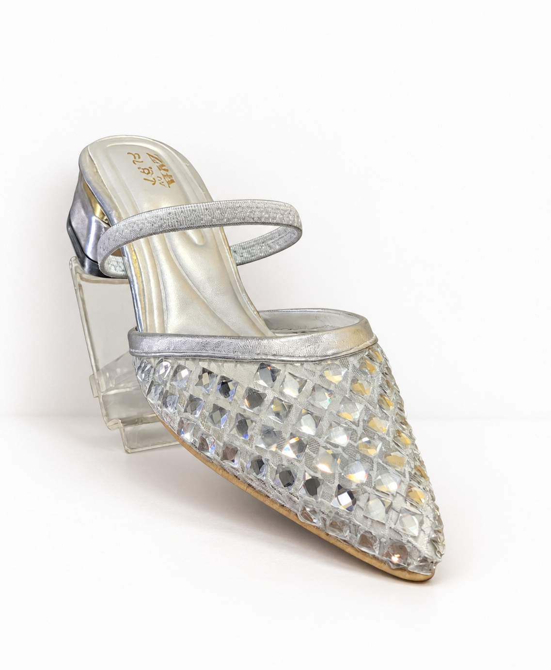 DIAMOND SLIP-ON HEELS