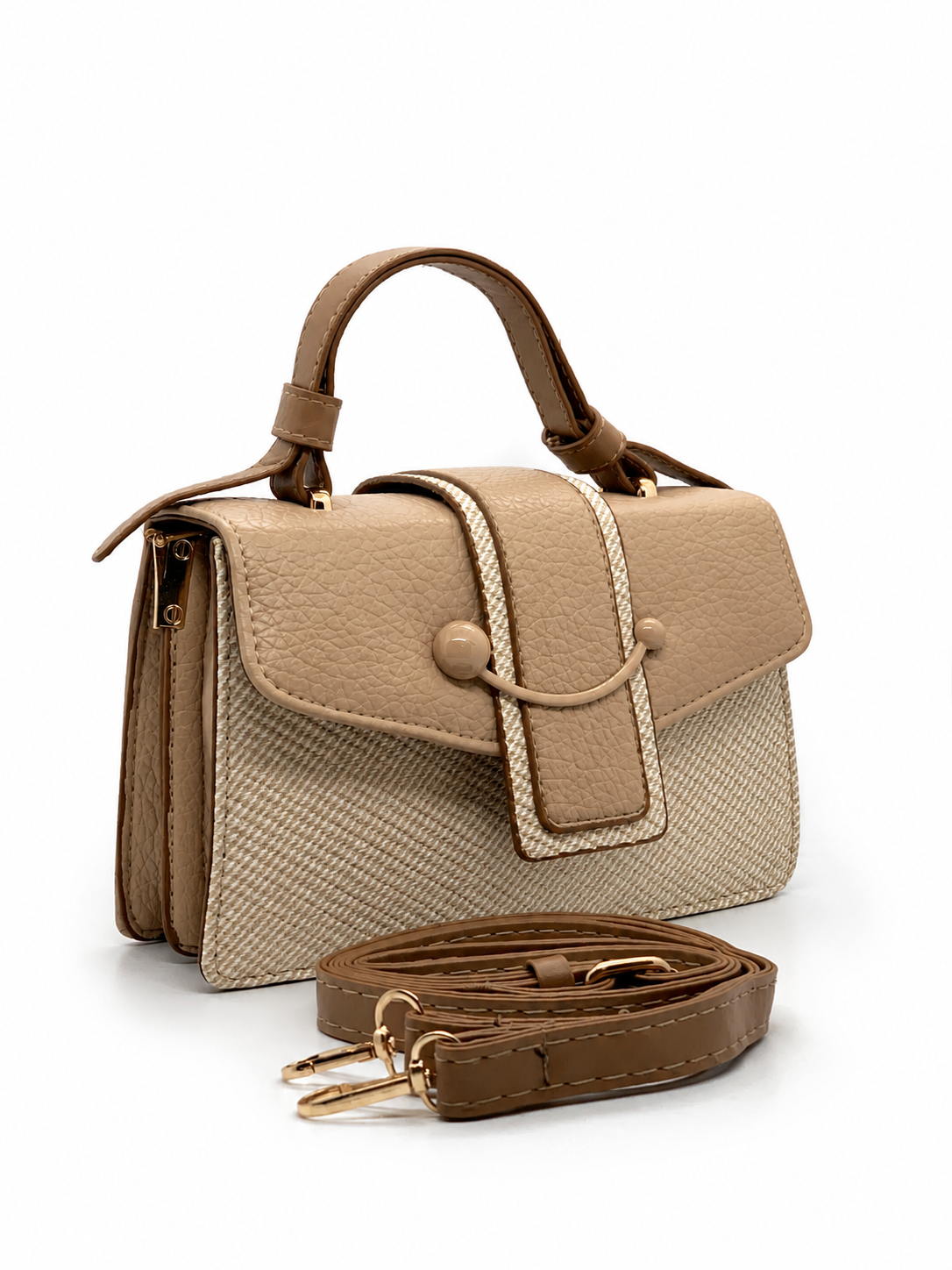 TOW-TONE SATCHEL BAG