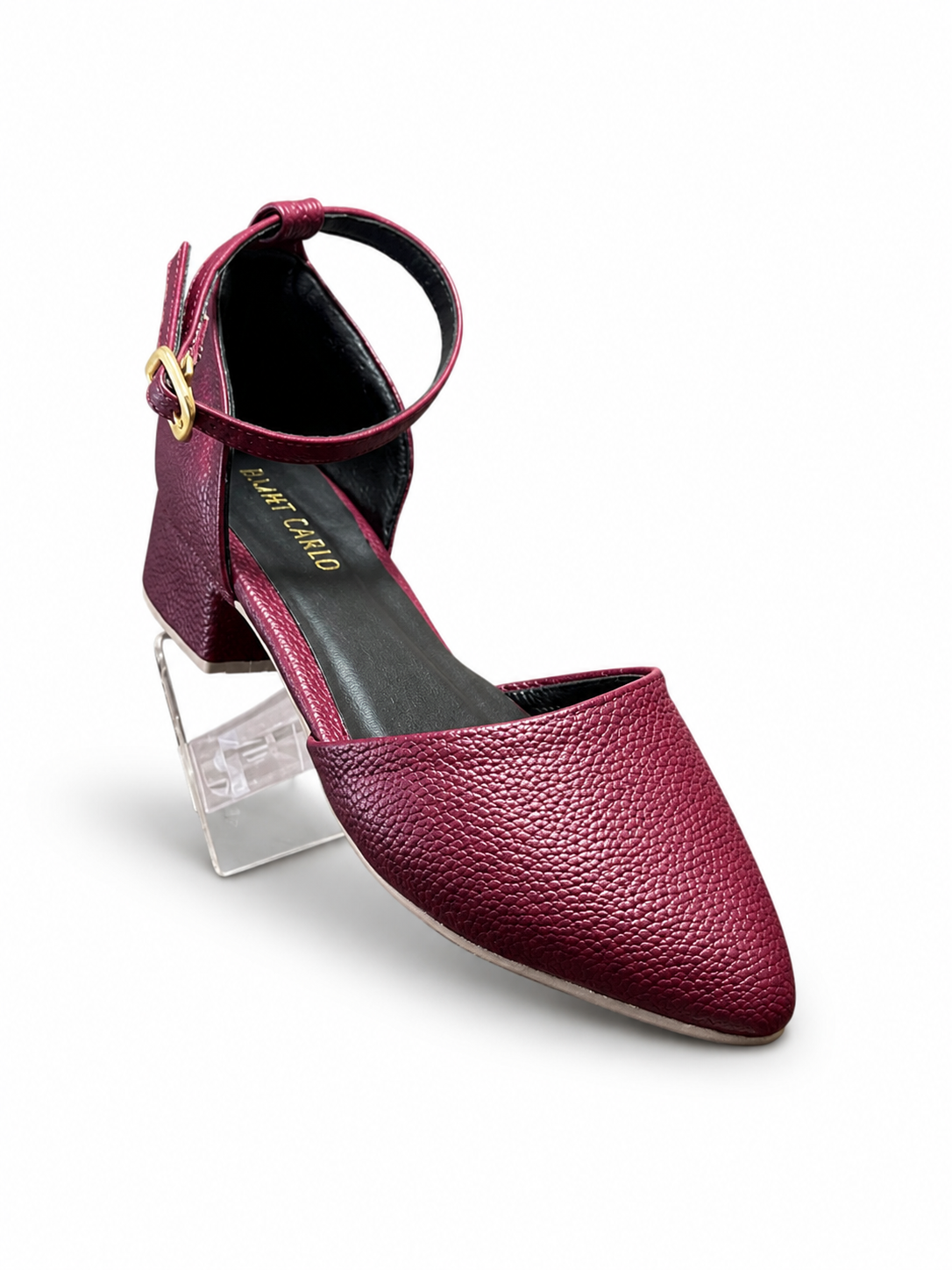 PEBBLED LEATHER SHOES