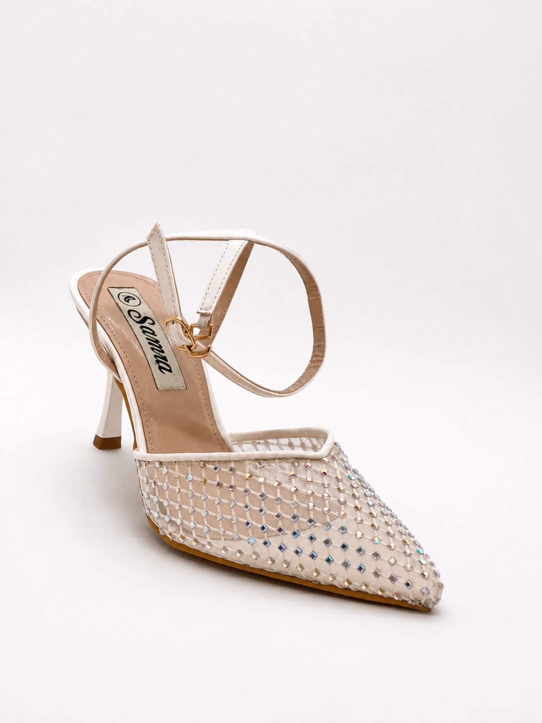 MESH SLINGBACK HEEL